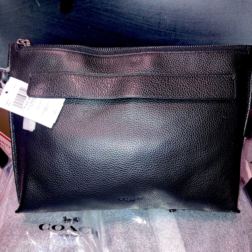 Coach Pebbled Pouch Crossbody Bag